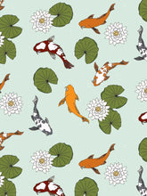 Load image into Gallery viewer, Peregrine Kidswear - Koi Pond Bamboo Footed Sleeper