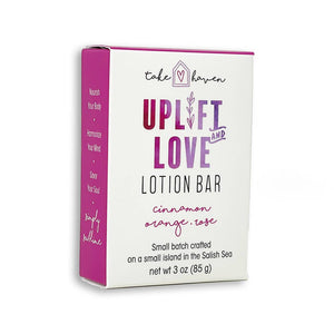 Take Haven - Herbal Lotion Bar: Uplift & Love: Non-toxic, Organic