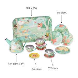 Fairy- 15-Piece Tin Tea Set