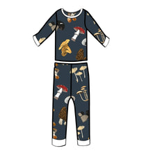 Load image into Gallery viewer, Peregrine Kidswear - Mushrooms Two-Piece Bamboo Pajamas
