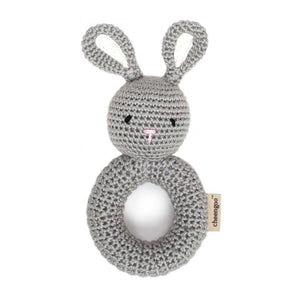 Cheengoo - Bunny Ring Hand Crocheted Rattle