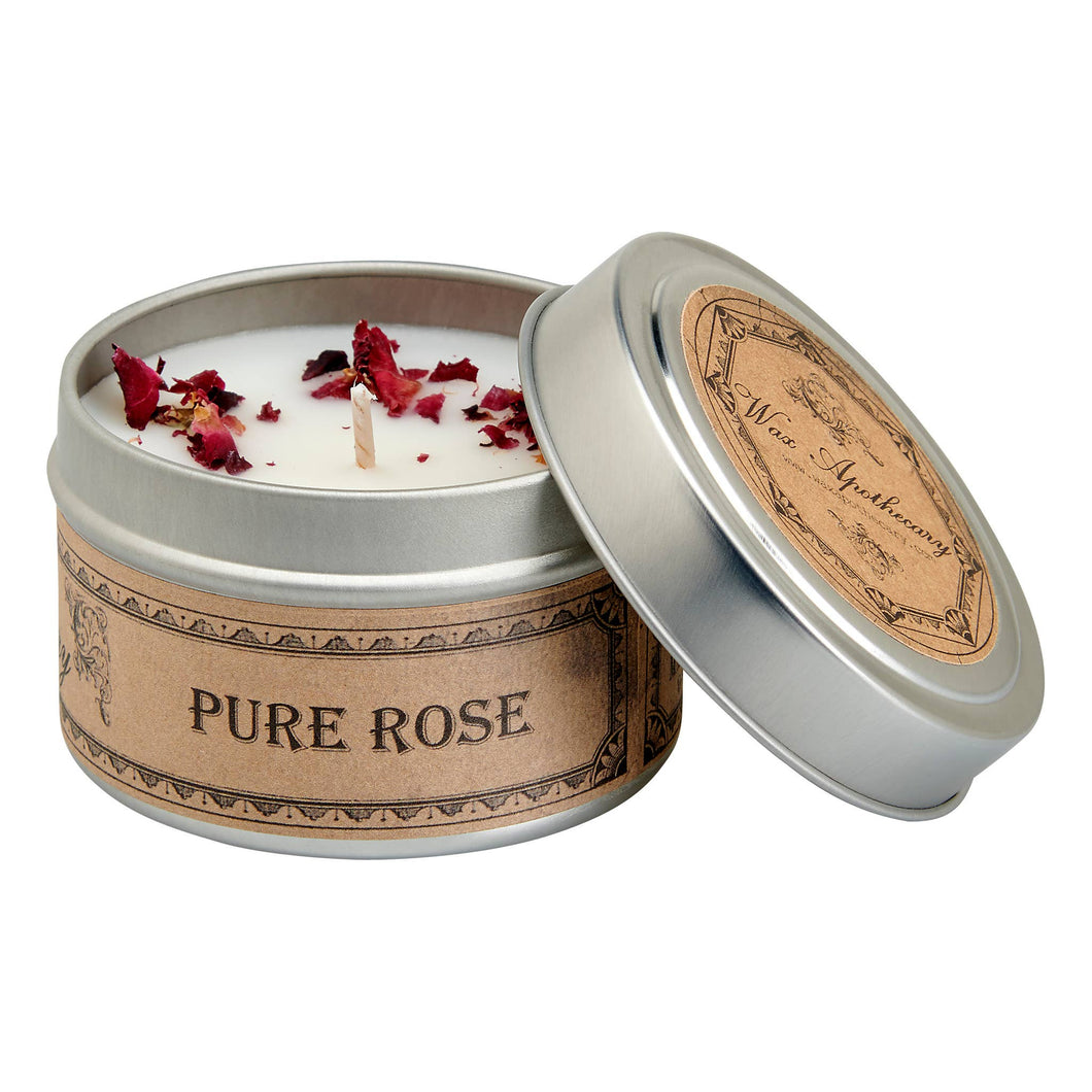 Wax Apothecary - Rose Botanical Travel Tin Candle
