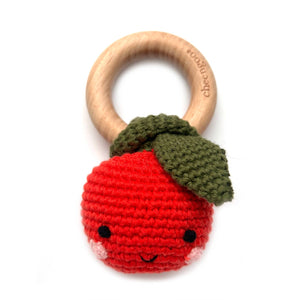 Cheengoo - Crocheted Apple Teething Rattle